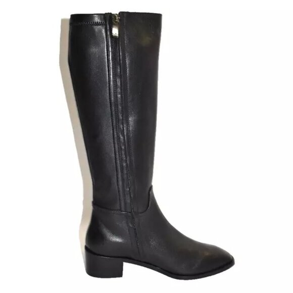 New! Aquatalia Rozaria Knee Leather Riding Boots Black Size 8.5 DD412 - Picture 4 of 7